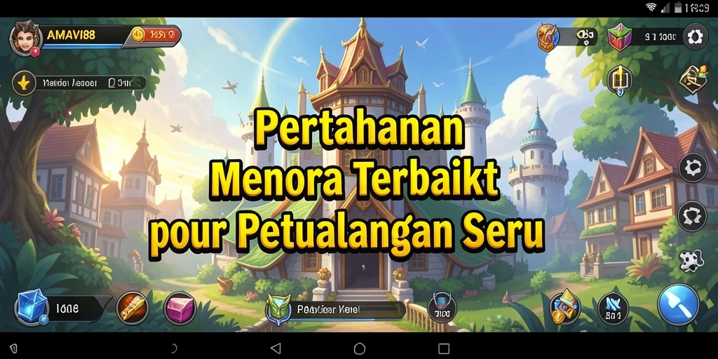 Screeshot gameplay menampilkan strategi Tower Defense yang mendebarkan.