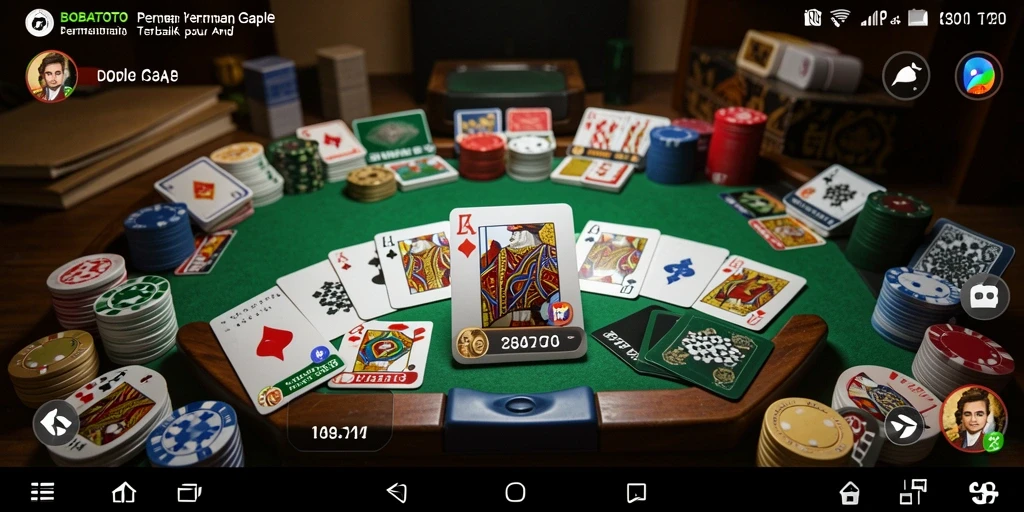 Screenshot gameplay BOBATOTO yang menampilkan suasana seru permainan Gaple.