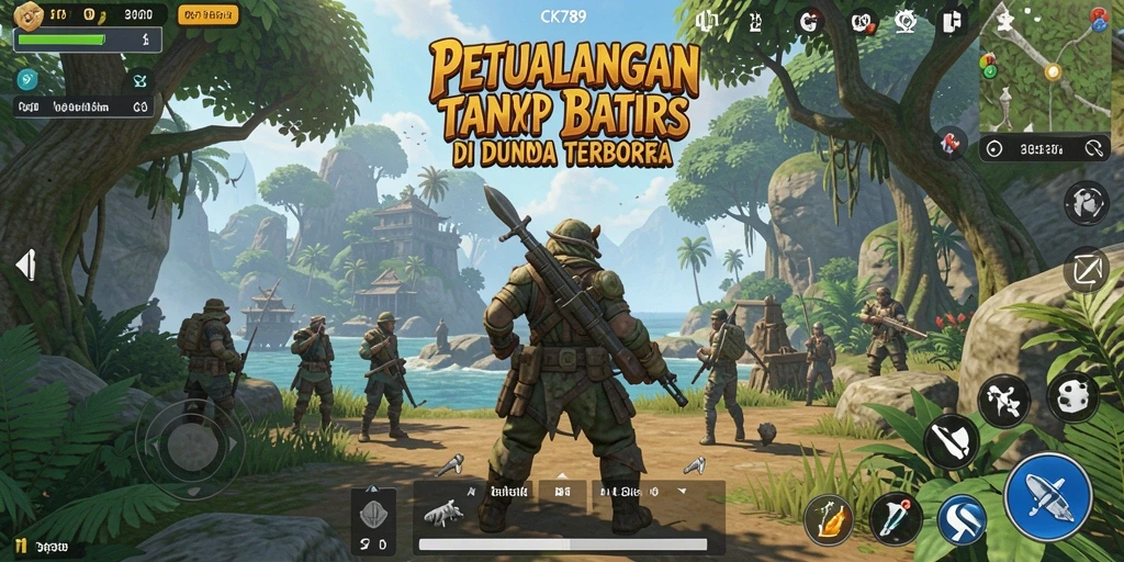 Tampilan utama gameplay CK789 yang seru dan mendebarkan.