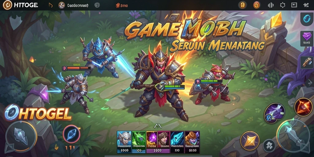 Tampilan gameplay seru dari OHTOGEL dengan karakter yang beragam.