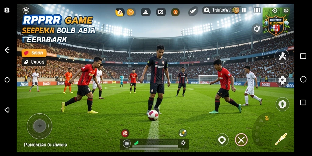 Tampilan gameplay menegangkan dari RPRR yang memikat penggemar sepak bola.