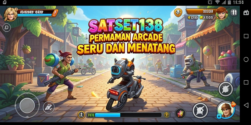 Tangkapan layar gameplay SATSET138 yang menampilkan aksi penuh warna.