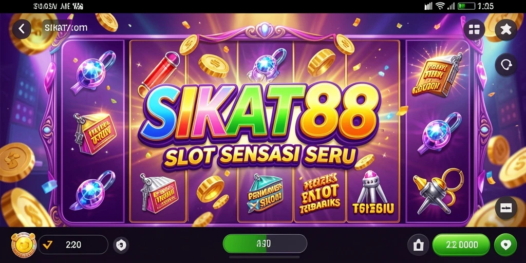 Screenshot gameplay SIKAT88 yang menampilkan efek visual menawan.
