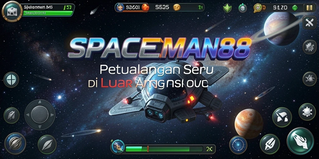 Tampilan gameplay SPACEMAN88 yang seru dan mendebarkan.